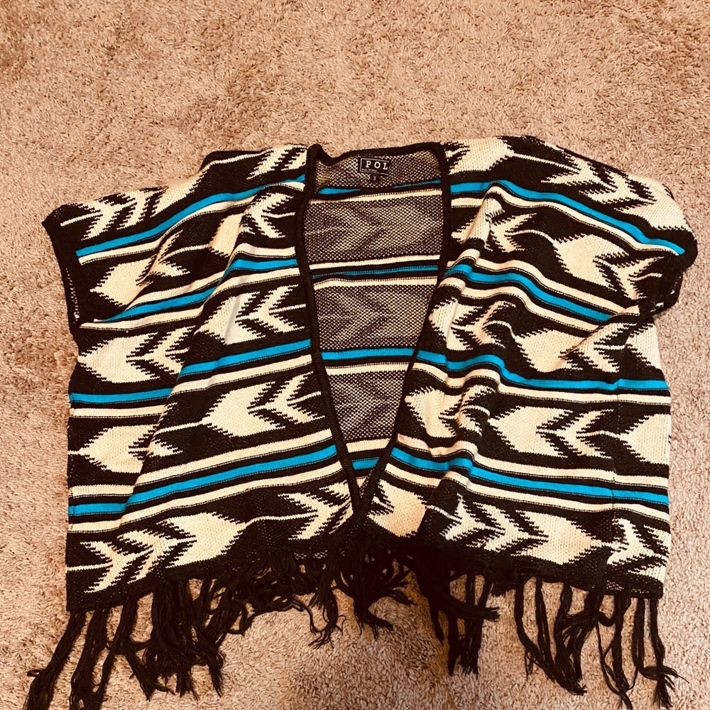 Open front ‘poncho’